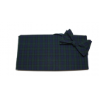 Tartan Plaid Cummerbund and Bow Tie Set